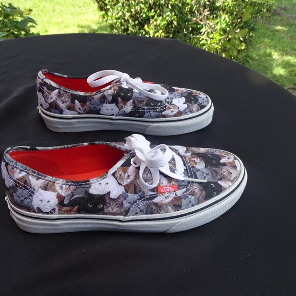 VANS ASPCA Limited Edition Cat Sneakers Women 7 NWOT - Picture 4 of 9